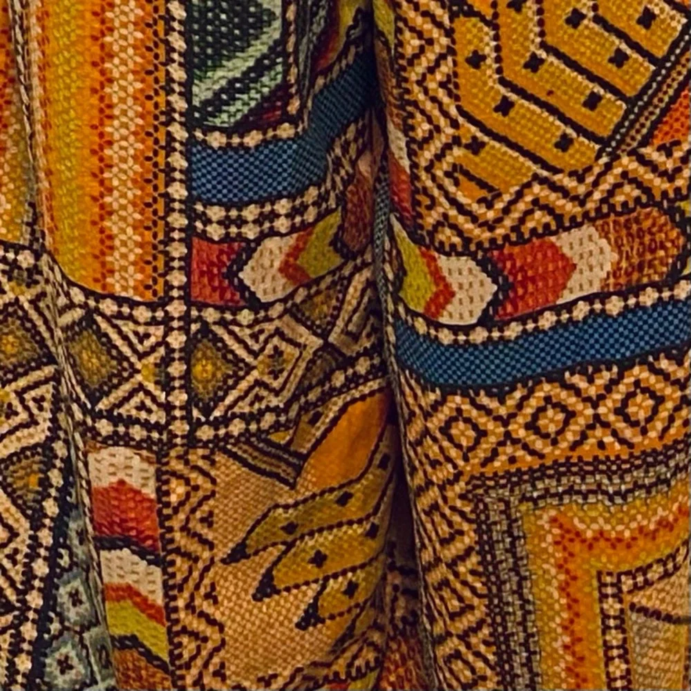 Haute Hippie Boho Tribal Print Wide Leg Jumpsuit Size XS - Picture 6 of 6